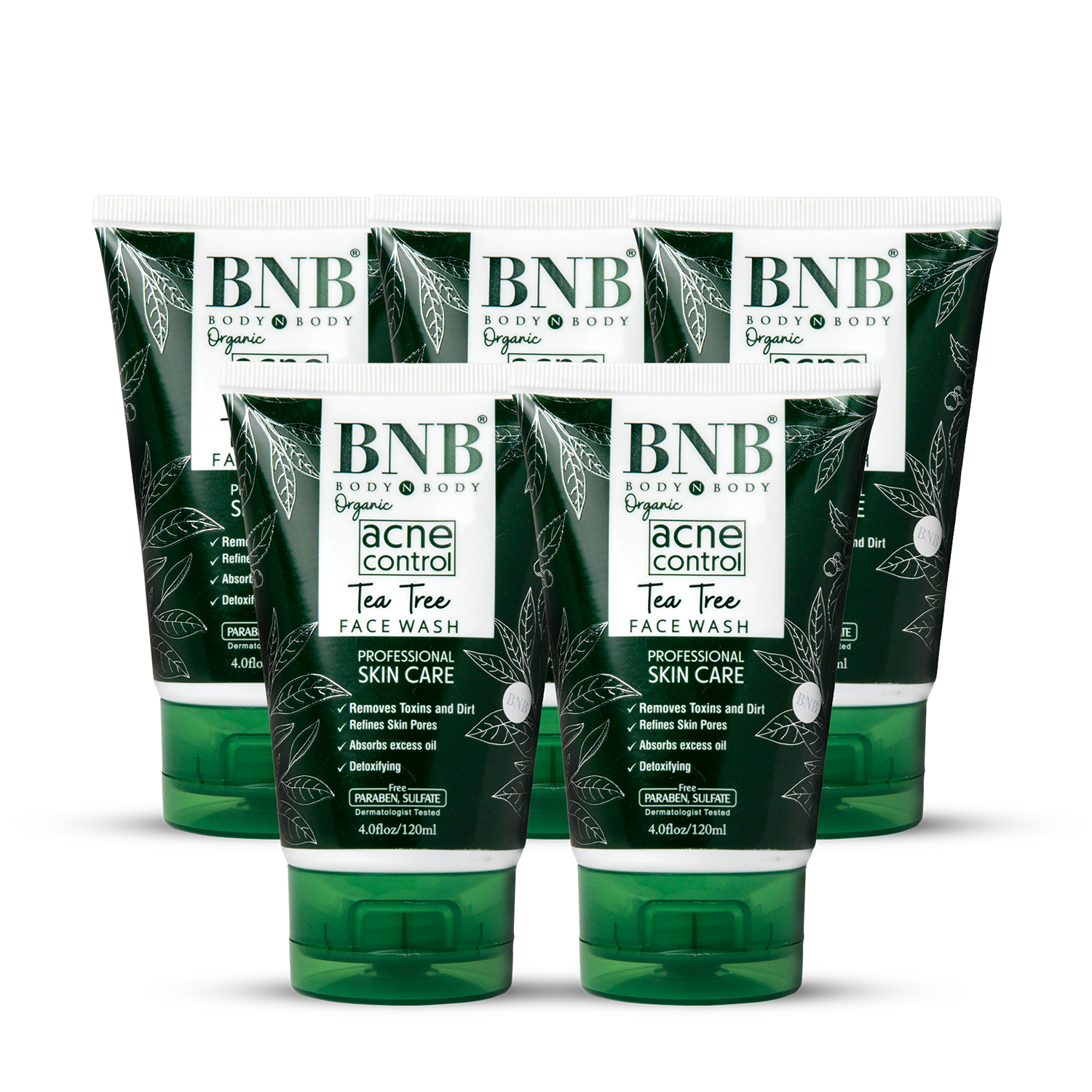 BNB Acne Tea Tree Face Wash ( Pack Of 5 )