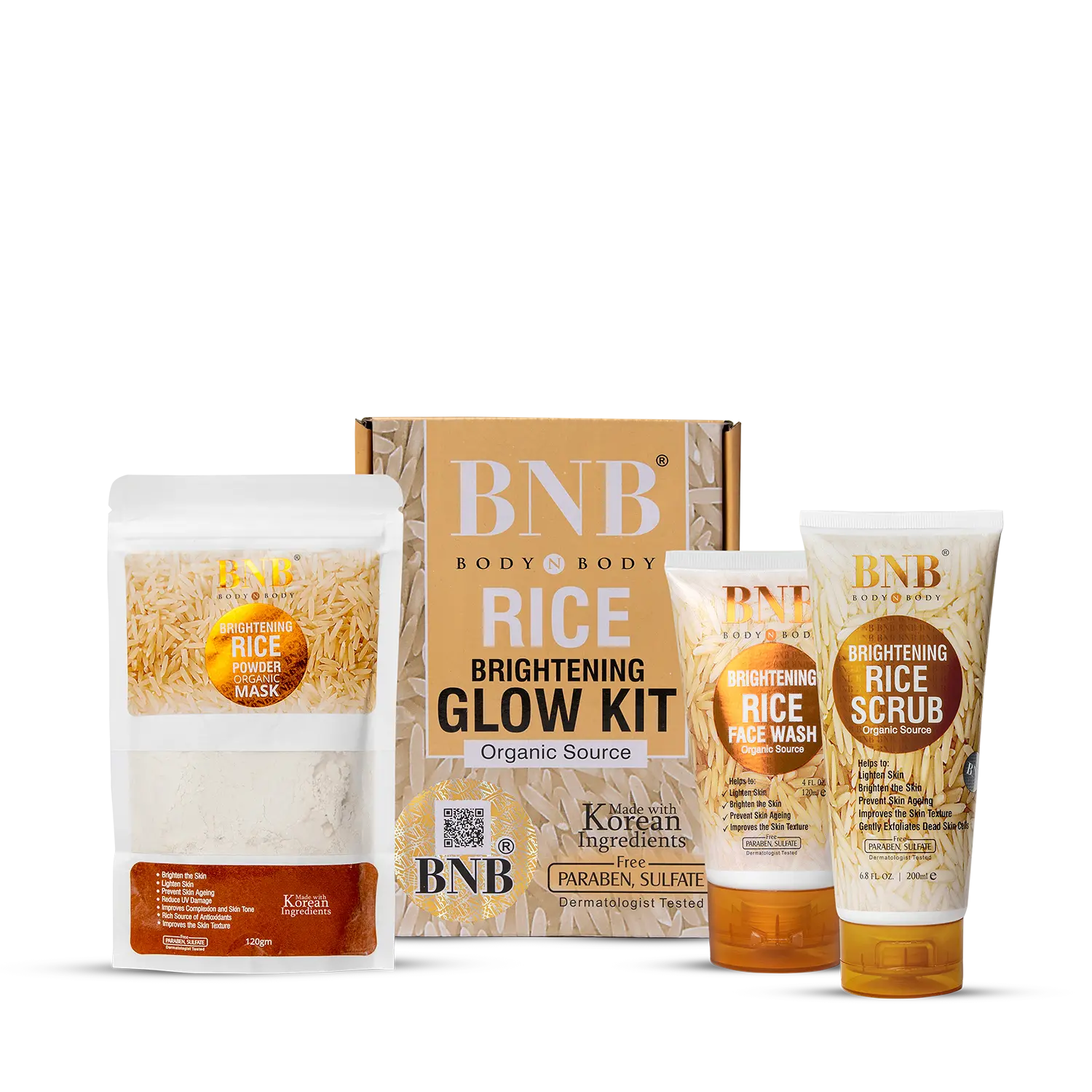 Rice Extract Facial Kit For Bright & Glowing Skin