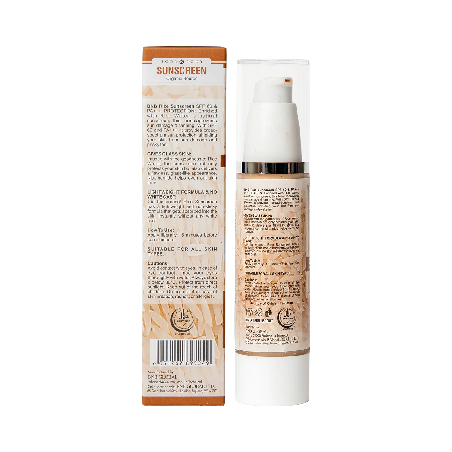 Rice Extract Sunscreen Serum SPF-60